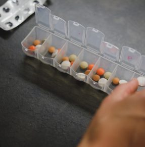 pills in pill case