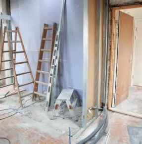 a house under renovation
